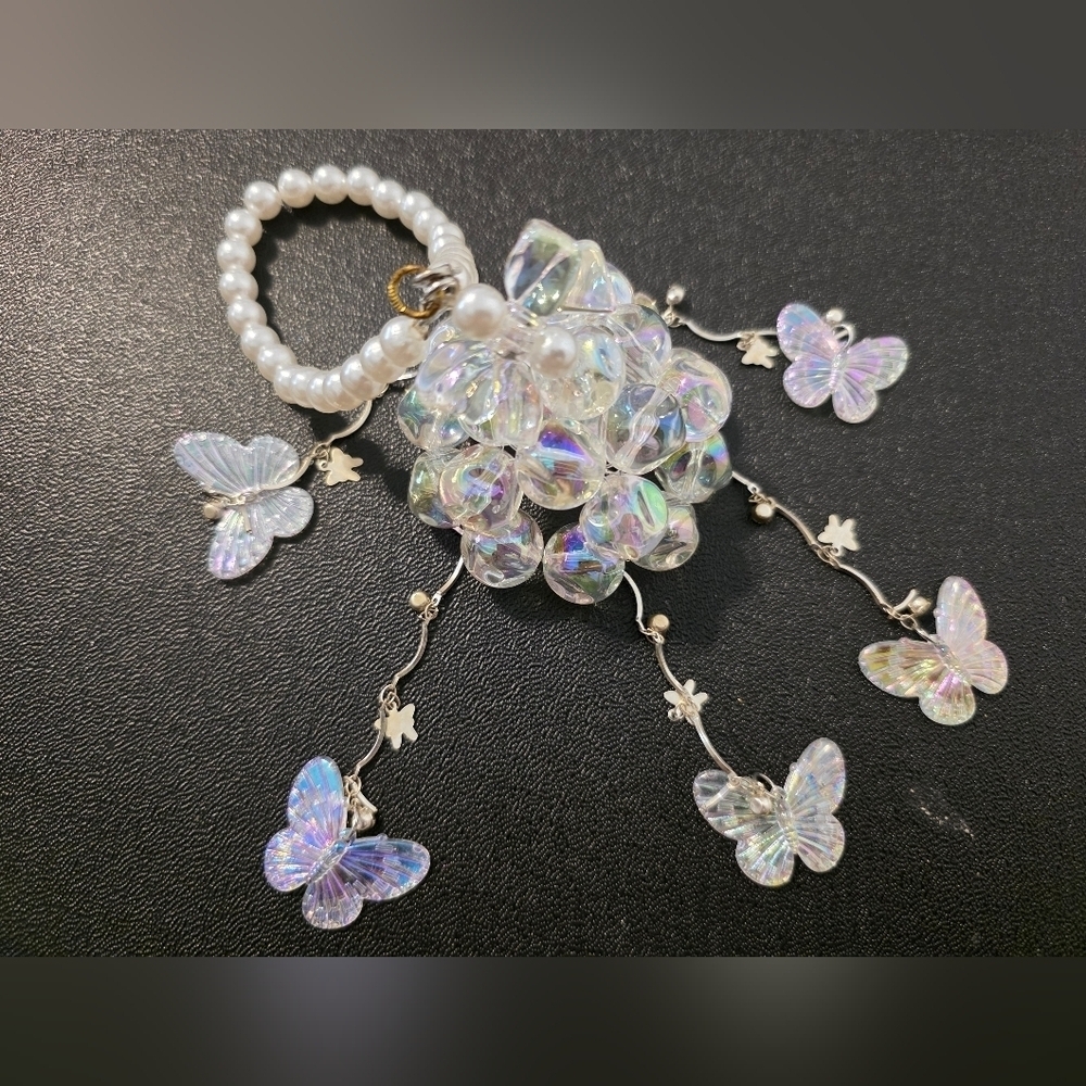 Iridescent Butterfly Chandalier Charm